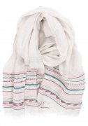 Lapuan-kankurit-scarf-lin-watamu-naturmaterial-linne-mönstrad
