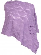 Lace knitted poncho lilac