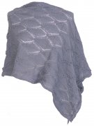 Lace knitted poncho platinum