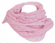 Wool scarf triangle light pink