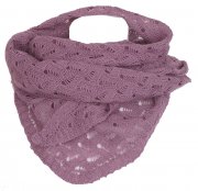 Wool scarf triangle plum