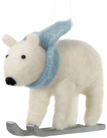 ulldjur-dekoration-julgranshänge-isbjörn