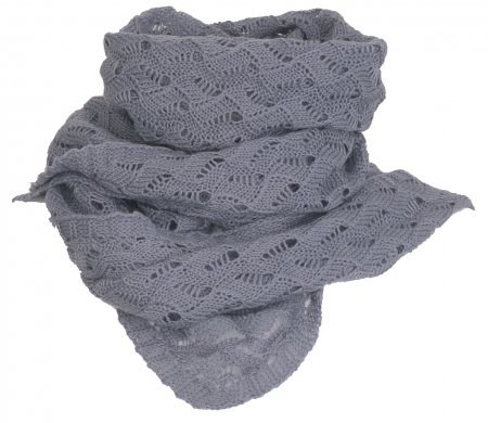 Wool scarf traiangle platinum